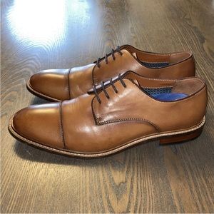 Vince Camuto Lamson Cap Toe Oxford Dress Shoes - Cognac brown - Men’s Size 10.